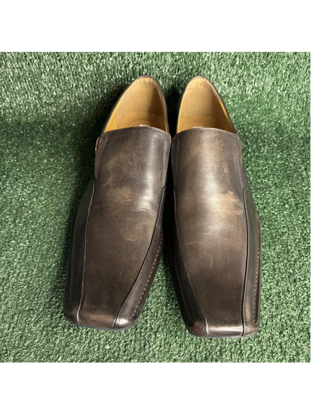 NEW Vintage Steve Madden 'Torell' Western Square Toe Loafer‎ Mens Size 12 Y2K